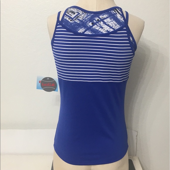 Women’s Bolle Layered Tennis Tank Top, Sz M NWT - Picture 2 of 6